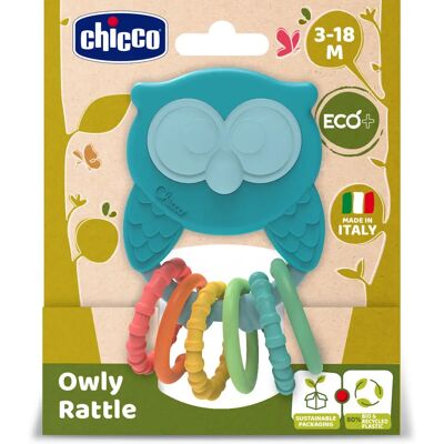 Chicco Eco+ Owly Kiszögező - Baba fogzás játék Chicco Eco+ Owly Kiszögező - Baba fogzás játék