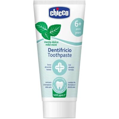 Dentifricio Menta Delicata Chicco - 6+ anni - Fluoro Dentifricio Menta Delicata Chicco - 6+ anni - Fluoro