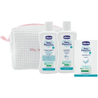 Chicco Baby Moments Blau Geschenkset für Neugeborene Chicco Baby Moments Blau Geschenkset für Neugeborene