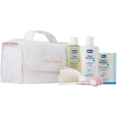 Zestaw pielęgnacyjny dla niemowląt różowy Chicco Baby Moments - Pielęgnacja skóry Zestaw pielęgnacyjny dla niemowląt różowy Chicco Baby Moments - Pielęgnacja skóry