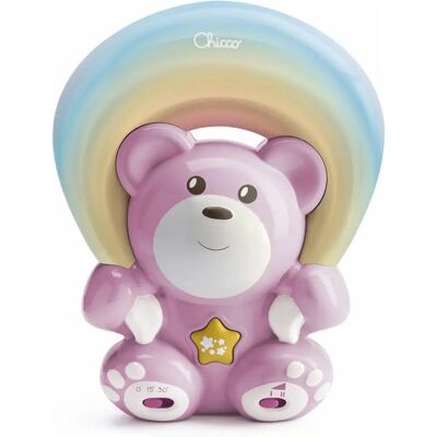Chicco Premiers Rêves Ours Arc-en-ciel Rose - Peluche Chicco Premiers Rêves Ours Arc-en-ciel Rose - Peluche