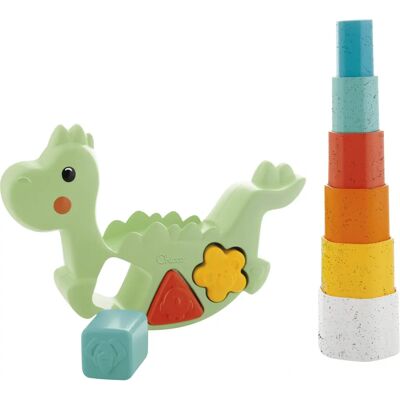 Chicco 000104991 Eco Dino Classificador de Formas - Brinquedo Educativo Chicco 000104991 Eco Dino Classificador de Formas - Brinquedo Educativo