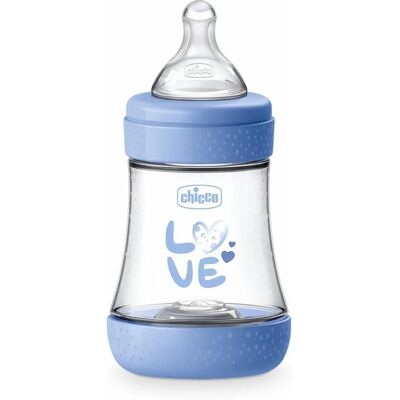 Chicco Babyflasche Perfect 5 150ml Blau Langsamer Fluss Chicco Babyflasche Perfect 5 150ml Blau Langsamer Fluss