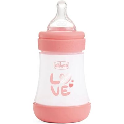Biberon Chicco Perfect 5 Rosa 150ml - Biberon per neonati Biberon Chicco Perfect 5 Rosa 150ml - Biberon per neonati