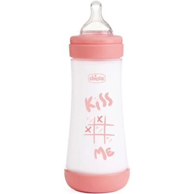Chicco Babyflasche Perfect 5 Pink 300ml Schneller Fluss Chicco Babyflasche Perfect 5 Pink 300ml Schneller Fluss