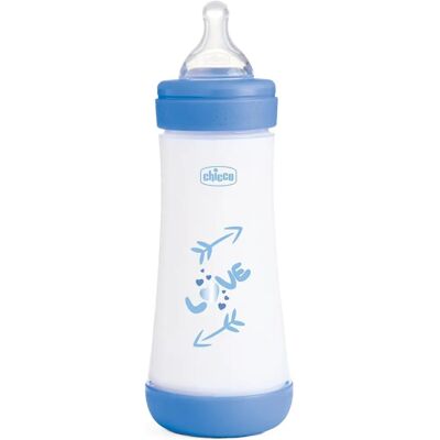 Chicco Perfect 5 Babyflaska - Blå - 300 ml Chicco Perfect 5 Babyflaska - Blå - 300 ml