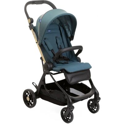 Poussette citadine Chicco Gris Foncé - One4Ever Green Gem - Siège réversible - Publicité Poussette citadine Chicco Gris Foncé - One4Ever Green Gem - Siège réversible - Publicité