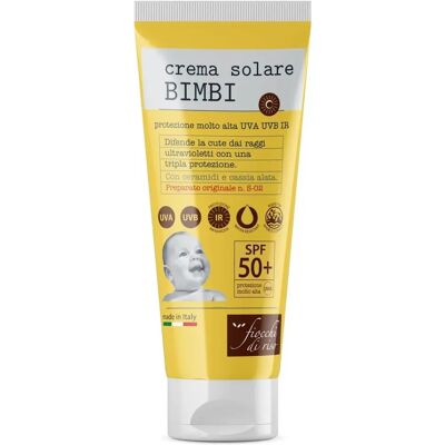 Crema Solare SPF50+ Fiocchi di Riso Bambini - Protezione Molto Alta Crema Solare SPF50+ Fiocchi di Riso Bambini - Protezione Molto Alta