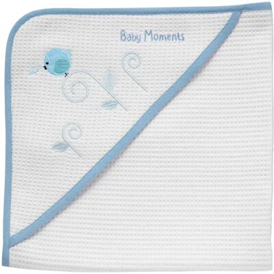 Asciugamano Neonato Chicco Quadrato Piquet - 0m+ - Blu - Asciugamano Neonato Asciugamano Neonato Chicco Quadrato Piquet - 0m+ - Blu - Asciugamano Neonato