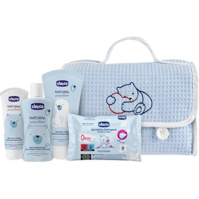 Set Igiene Bebè Blu Chicco - Kit Igiene Set Igiene Bebè Blu Chicco - Kit Igiene