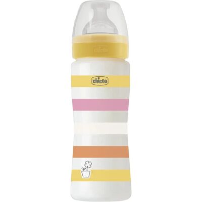 Butelka Chicco - 330ml, Biała, Żółta, Przezroczysta - Butelka Butelka Chicco - 330ml, Biała, Żółta, Przezroczysta - Butelka