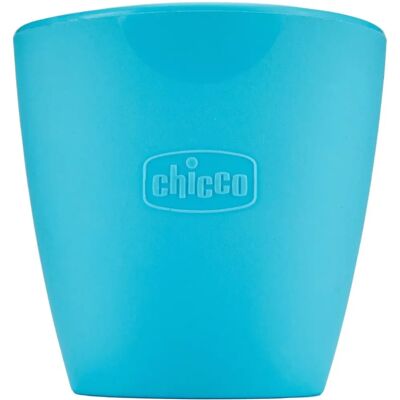 Chicco Taza de Silicona Azul 6m+ - Taza para Bebés Chicco Taza de Silicona Azul 6m+ - Taza para Bebés