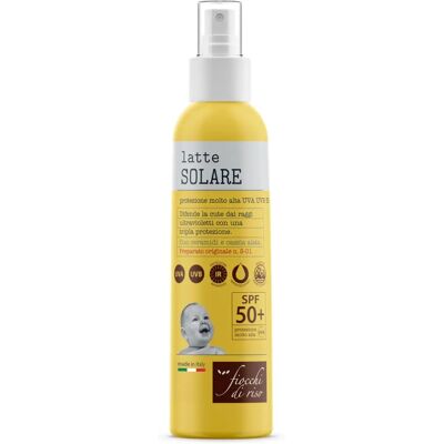Fiocchi di Riso SPF 50+ Spray Protezione Solare - Latte Bambini Fiocchi di Riso SPF 50+ Spray Protezione Solare - Latte Bambini