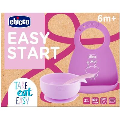 Chicco Easy Start Set - Różowy - Zestaw do karmienia Chicco Easy Start Set - Różowy - Zestaw do karmienia
