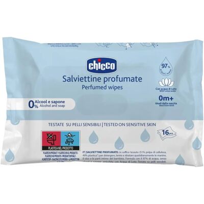 Lingettes Humides Chicco - Sensibles, Eau de Lotus, 16 pièces Lingettes Humides Chicco - Sensibles, Eau de Lotus, 16 pièces