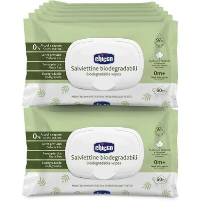Chicco Lingettes Biodégradables - 60 pièces Chicco Lingettes Biodégradables - 60 pièces