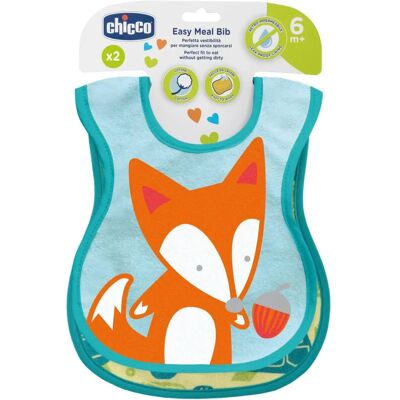 Chicco Baby Bibs Set 2 - Baby Bibs for 6+ Months Chicco Baby Bibs Set 2 - Baby Bibs for 6+ Months