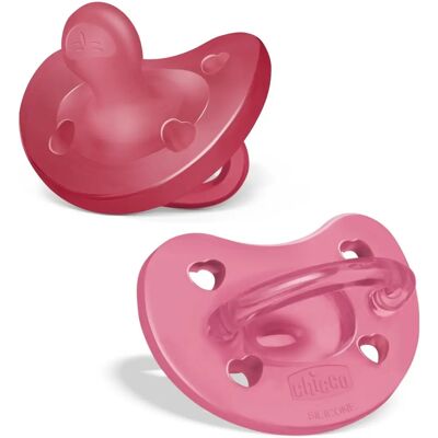 Chicco Gommotto PhysioForma Soft 16-36m Rosa 2 Pezzi - Baby Pacifier Chicco Gommotto PhysioForma Soft 16-36m Rosa 2 Pezzi - Baby Pacifier