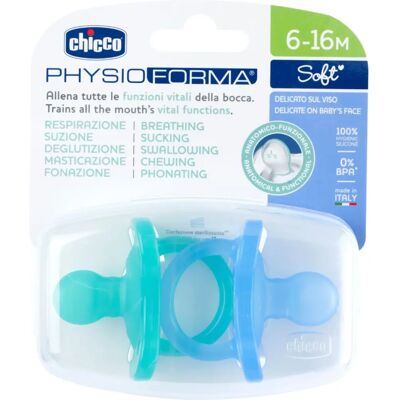 Chicco Gommotto Siliconen Blauw 6-16 maanden - Fopspeen Chicco Gommotto Siliconen Blauw 6-16 maanden - Fopspeen