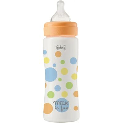 Chicco Perfect Easy butelka dla niemowląt - Pomarańczowa - 330ml Chicco Perfect Easy butelka dla niemowląt - Pomarańczowa - 330ml