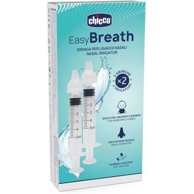 Siringa Nasale Chicco EasyBreath - Piccola, Punta Morbida, 2x5ml - Siringa Nasale Siringa Nasale Chicco EasyBreath - Piccola, Punta Morbida, 2x5ml - Siringa Nasale