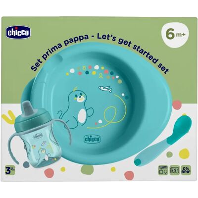 Chicco Baby Essgeschirr-Set - Blau Chicco Baby Essgeschirr-Set - Blau