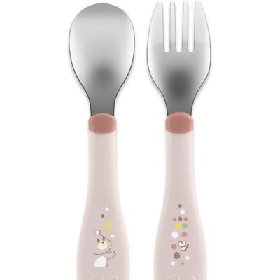 Chicco 00016102150000 Kleinkind-Geschirr Rosa Edelstahl - Kleinkind-Geschirrset Chicco 00016102150000 Kleinkind-Geschirr Rosa Edelstahl - Kleinkind-Geschirrset