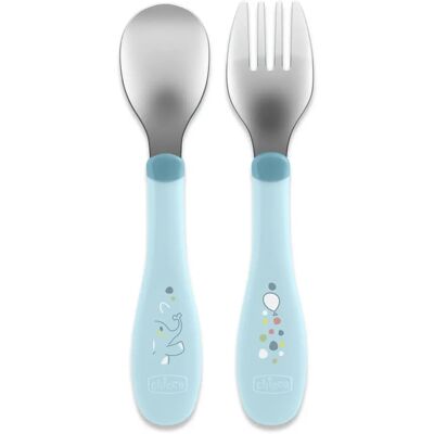 Chicco 00016102250000 Kleinkind-Geschirrset Blau Edelstahl - Kleinkind-Geschirrset Chicco 00016102250000 Kleinkind-Geschirrset Blau Edelstahl - Kleinkind-Geschirrset
