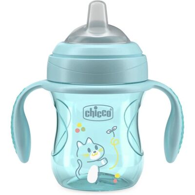 Chicco Niebieska Kubek Nauki 200ml - Butelka do nauki Chicco Niebieska Kubek Nauki 200ml - Butelka do nauki
