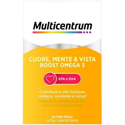 Marchio Multicentrum Modello 60 Perle Supporto Cuore Mente Vista - Integratore Alimentare Marchio Multicentrum Modello 60 Perle Supporto Cuore Mente Vista - Integratore Alimentare