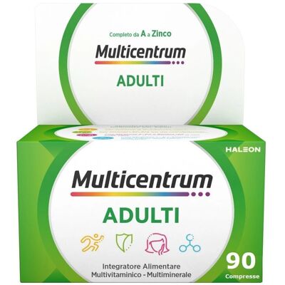 GlaxoSmithKline Multicentrum - Integratore Multivitaminico e Minerale per Adulti - 90 Capsule GlaxoSmithKline Multicentrum - Integratore Multivitaminico e Minerale per Adulti - 90 Capsule