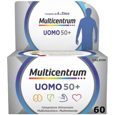 Multicentrum Uomo 50+ - Integratore Completo di Vitamine e Minerali Multicentrum Uomo 50+ - Integratore Completo di Vitamine e Minerali