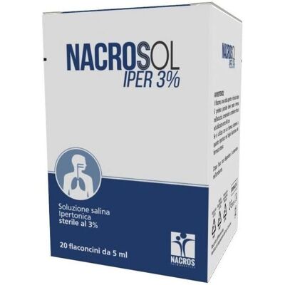 Genetic Nacrosol hyper 3% - Soluzione salina nasale 20 x 5ml Genetic Nacrosol hyper 3% - Soluzione salina nasale 20 x 5ml