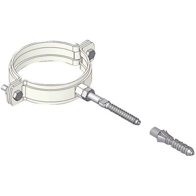 Tecnogas - 0000051053B - D=100 - c/fischer - Fascetta tubo Tecnogas - 0000051053B - D=100 - c/fischer - Fascetta tubo