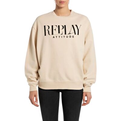 Replay W3106c.000.22890cs Bluza Beżowa XS - Sweter Replay W3106c.000.22890cs Bluza Beżowa XS - Sweter