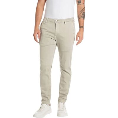 Replay M9627e.000.8366197 Pantaloni Chino Crema - Chino Pants Replay M9627e.000.8366197 Pantaloni Chino Crema - Chino Pants