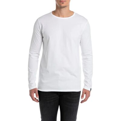 Replay M3592a.000.2660 T-shirt blanc 3XL manches courtes et longues Replay M3592a.000.2660 T-shirt blanc 3XL manches courtes et longues