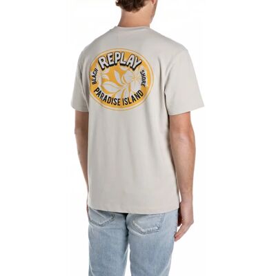 Replay Paradise Island T-Shirt - Baumwolle Casual Replay Paradise Island T-Shirt - Baumwolle Casual