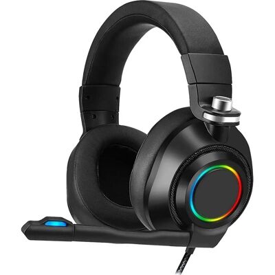 SIMPLETEK Cuffie Gaming - RGB - USB-3.5mm - Casque de jeu - Publicité SIMPLETEK Cuffie Gaming - RGB - USB-3.5mm - Casque de jeu - Publicité