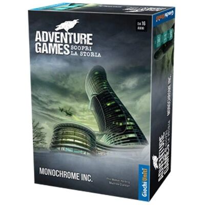 Giochi Uniti Adventure Games - Monochrome Inc - Jeu de Société - Publicité Giochi Uniti Adventure Games - Monochrome Inc - Jeu de Société - Publicité