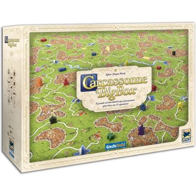 Giochi Uniti Carcassonne Big Box - Édition 2022 - Jeu de Stratégie - Publicité Giochi Uniti Carcassonne Big Box - Édition 2022 - Jeu de Stratégie - Publicité