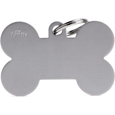 My Family Hundemarke Hergestellt in Italien - XL Grau Aluminium - Basic Collection - 48x31 mm My Family Hundemarke Hergestellt in Italien - XL Grau Aluminium - Basic Collection - 48x31 mm