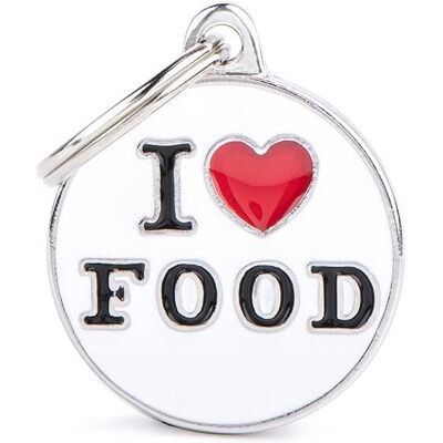 My Family I Love Food - Gepersonaliseerde Tag 3,2cm x 3,7cm My Family I Love Food - Gepersonaliseerde Tag 3,2cm x 3,7cm