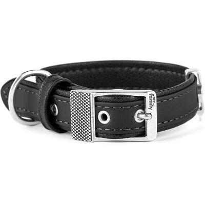 Collier pour chien en cuir noir Bilbao de My Family - Collier pour chien Collier pour chien en cuir noir Bilbao de My Family - Collier pour chien