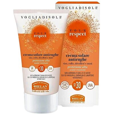 HELAN SPF 30 Crema Solare Antirughe per Viso e Mani 50ml HELAN SPF 30 Crema Solare Antirughe per Viso e Mani 50ml