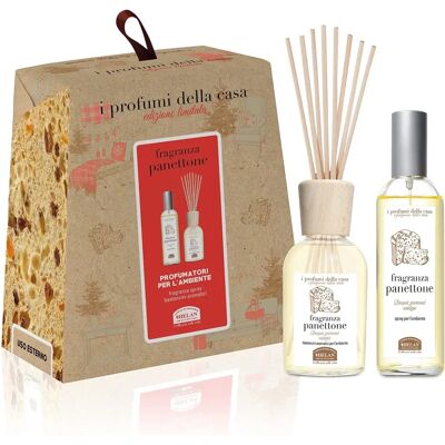 Helan Cosmesi SRL Panettone Home Fragrance Set - Cedar Rum Cinnamon - 100ml Helan Cosmesi SRL Panettone Home Fragrance Set - Cedar Rum Cinnamon - 100ml