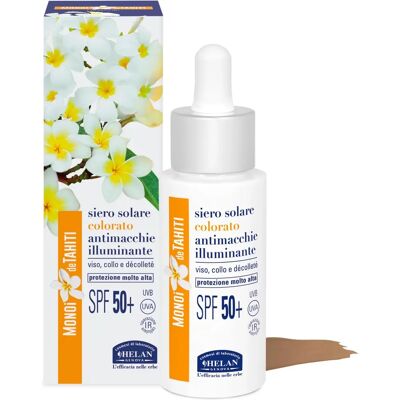 Helan Monoi De Tahiti SPF 50+ Lichtschutz mit Farbkorrektur - Sonnenschutzserum Helan Monoi De Tahiti SPF 50+ Lichtschutz mit Farbkorrektur - Sonnenschutzserum