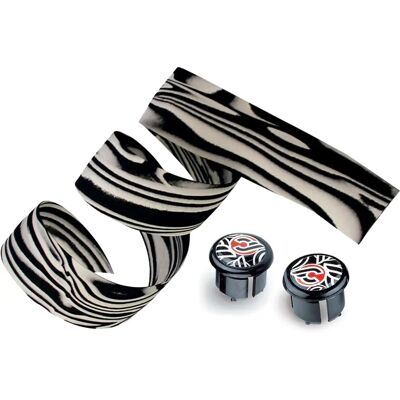 Cinta de manillar de corcho Zebra de Cinelli - Negro/Blanco - Corcho de alta calidad Cinta de manillar de corcho Zebra de Cinelli - Negro/Blanco - Corcho de alta calidad