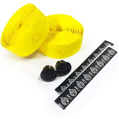 Cinelli Yellow Gel Cork Bike Handlebar Tape - Shock Absorbing - 3mm Cinelli Yellow Gel Cork Bike Handlebar Tape - Shock Absorbing - 3mm