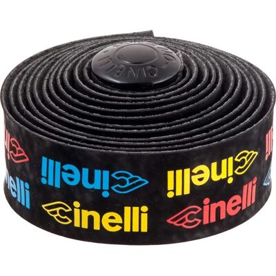 Cinelli Logo Velvet Handlebar Tape - Multi - Handlebar Tape Cinelli Logo Velvet Handlebar Tape - Multi - Handlebar Tape